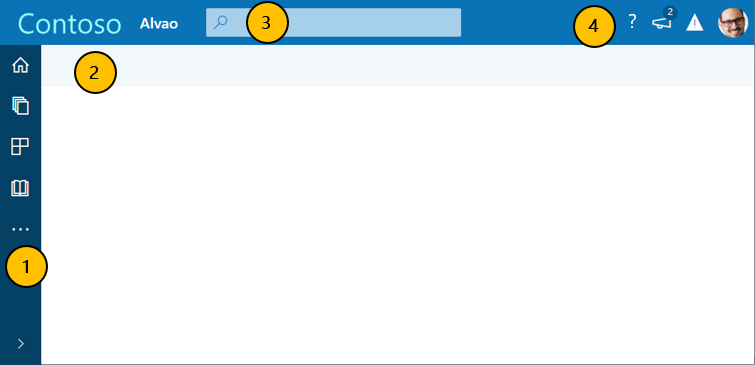 Common elements on application pages